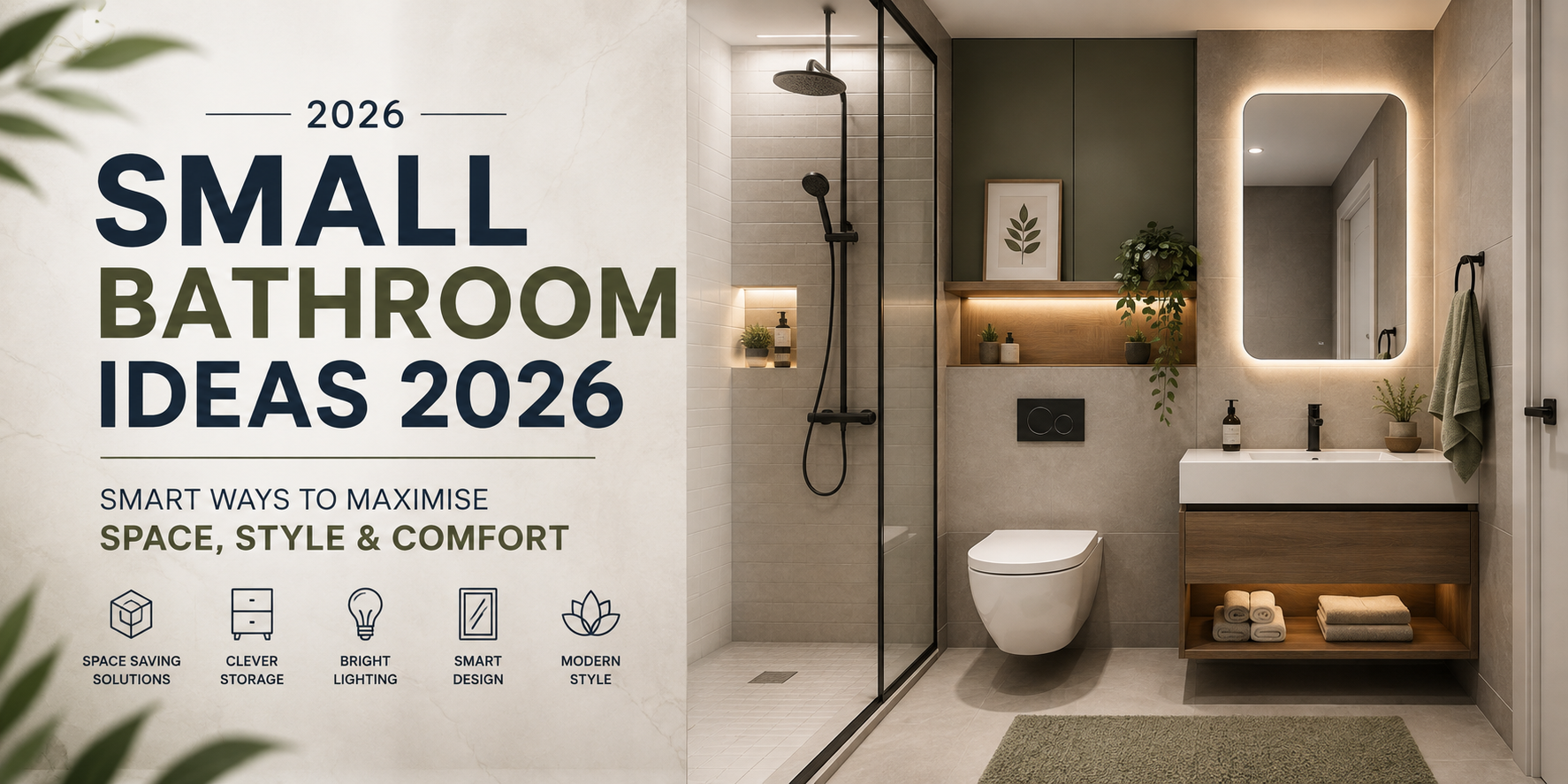 Small Bathroom Ideas 2026: Smart Ways to Maximise Space, Style and Comfort